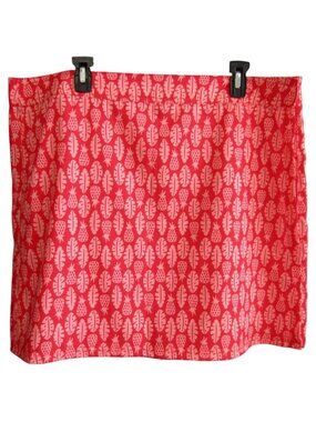 RipSkirt Hawaii Skirt Size XXL Red Pineapple Tropical Leaf 19.5 In Length 2 Wrap